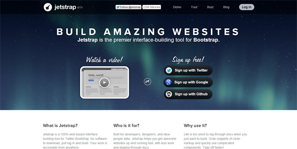 Jetstrap - The Bootstrap Interface Builder