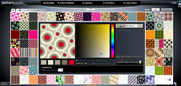 Pattern Background editor 