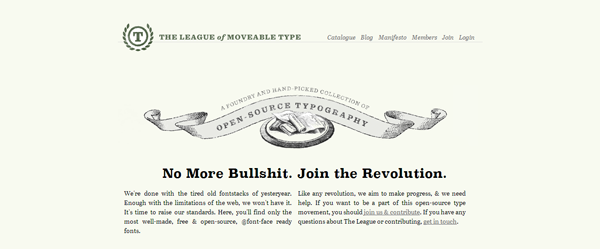 The League of Moveable Type