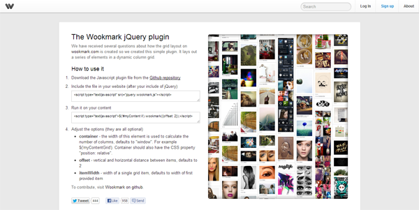 Wookmark jQuery Plugin
